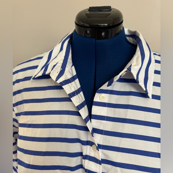 Blue and white striped Ralph Lauren button-down - Picture 2 of 9